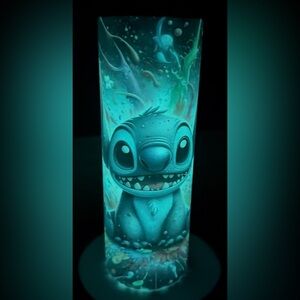 Glow-in-the-Dark Stitch Tumbler | 20oz Stainless Steel Cup